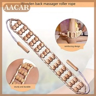 AACAR Wood Back Massage Roller Rope Cellulite Massage Tools Portable Self Massage Tools For Neck Leg