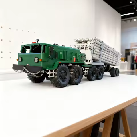 4573pcs MOC MAZ 537 Truck With Or Without Creator Model Building Blocks Creative DIY Gift Display De