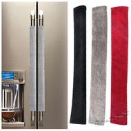 1/2Pcs Plush Refrigerator Door Handle Cover Versatile Dustproof Kitchen Supplies [Warner.sg]