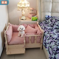 ST-🌊Kennel Teddy Pet Bed Golden Retriever Dog Bed Cat Nest Bed Big and Small Dogs Dog Nest Bed Solid Wood Dog Bed Pet Su