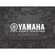 Cutting Sticker Yamaha Factory Racing Size 15,5 x 3.8 Cm Motorcycle