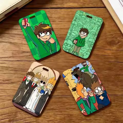 Animation E-Eddsworld Tord Work lanyard with ID card holder employee badge and office work permit ca