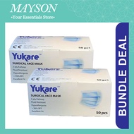 [Bundle of 2] Yukare Surgical Face Mask 3-ply 50pcs - Blue