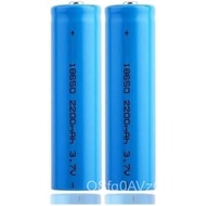 2Pack 18650 3.7V 2200mAh ICR 8.14wh Lithium li-ion Rechargeable Battery for LED Flashlight, Headlamp