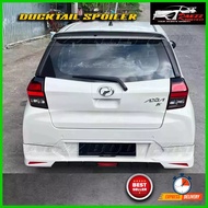 ✅Ready Stock✅ Perodua New Axia 2023 'D74A'  Ducktail Spoiler V1 ( Without Paint ) Itik Spoiler 🦆 Untuk * Spec X &amp; G *
