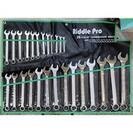 Socket Wrench 26 Pieces Set 6~32mm (No 31mm) Blossom Open End CR-V Material (Price Including Tax)