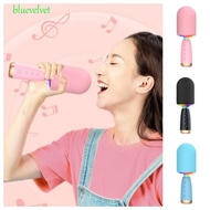 BLUEVELVET K Song Bluetooth Microphone, Wireless ABS Singing Wireless Microphone, Bluetooth Karaoke Portable Wireless Microphone Karaoke Speaker Karaoke