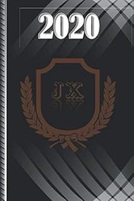 Terminplaner 2020: mit deutschen Feiertagen 2020 und Initialen JX, Größe 6x9 Zoll (15,24 x 22,86 cm)