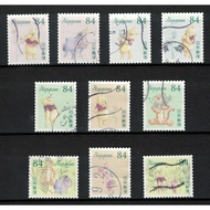 JAPAN 2023 DISNEY WINNIE THE POOH 84 YEN COMP. SET OF 10 STAMPS IN FINE USED CONDITION