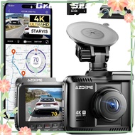 Green sea lazlook Azdome กล้อง GS63H Pro 4K + 1080P 2.4 IPS จอภาพ150 ° FOV ในตัว ADAS WiFi 6 รถ DVR 