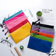 [Banniang Recommended 0] Color Document Bag File Student Stationery Pencil Oxford Cloth Can Be Fixed