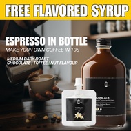 Nest-Espresso Pati Espresso in Bottle - 100% Arabica Premium Coffee with Free Vanilla Syrup | 350 ml