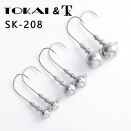 Japan Japan TOKAI Lead Hook SK-208 Reinforced TK Lure T-Tail Barb Soft Worm Hook Lake Fishing Hook F