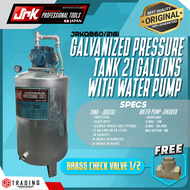 JR Kawasaki 21Gallons Galvanized Water Tank w/ JRKQB60CU 100% COPPER or JRKQB60 Water Pump HD & High