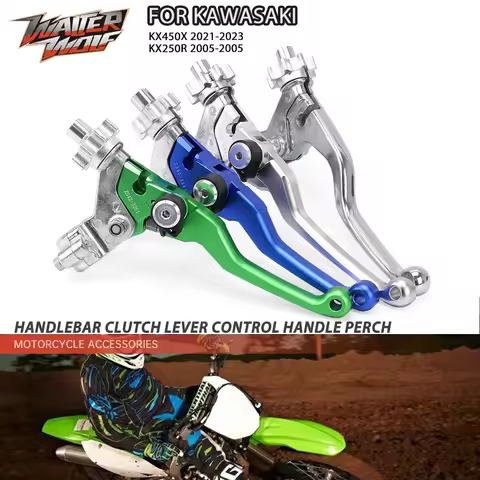 Left Handlebar Clutch Levers Handle Control Perch For KAWASAKI KX85 KX125 KX250F KX450F For YAMAHA Y