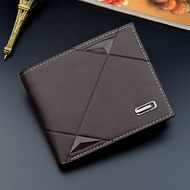 PU Bifold Short Wallets Men Hasp Vintage Male Purse Coin Pouch Multi-functional Cards Wallet Luxury Designer Mens Wallet Leather