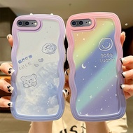 IPhone 7 Plus IPhone 8 Plus IPhone 8 7 6 6s Iphone Se 2020 iPhone Case Soft Phone Case Cute Cartoon Phone Case Tpu Soft Case Wave Frame Clear Phone Case