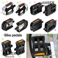 AMBER1 1 Pair E-bike Folding Pedals Convient Foot Pegs Anti-slip Electric Bicycle Accessories
