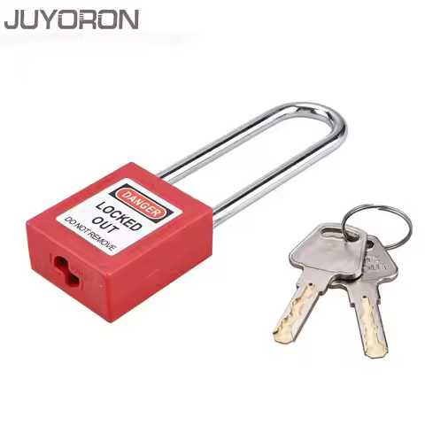 1pcs 76mm Steel Lockout Padlock Industrial Safety Padlock with 2 Keys LOTO Tagout Lock in Multiple C