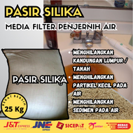 Pasir Silika Filter Air Media Penjernih Air Kotor Uk 25 Kg Untuk Air Kamar Mandi Sumur Ledeng Kolam