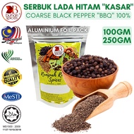 100GM - 250GM Serbuk Lada Hitam Kasar 100% Asli - Coarse Ground Black Peppercorn (BUHARI SPICES) 💯% Pure