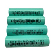 🔥ICR18650 INR18650 1865 li-ion rechargeable 3.7 volt 18650 lithium battery 3.7v 2000mah 10c 5c 3c 1c