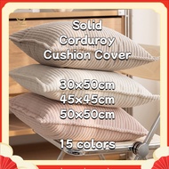Corduroy Striped Pillow case 30x50cm 45x45cm 50x50cm Solid Color Pillow case Cushion Cover Sofa Cush
