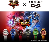 [ ของแท้มือ 1 ] นาฬิกา Seiko 5 Sports Street Fighter V Limited Edition รุ่น SRPF19K , SRPF20K , SRPF17K , SRPF21K , SRPF24K ,  SRPF23K