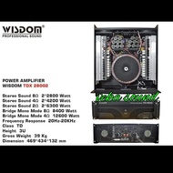 Power Amplifier Wisdom TDX28002 TDX-28002 Class TD 2 Channel Original