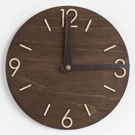 KAYU Teak Wood Round motif wall clock/ aesthetic wall clock/ wall clock