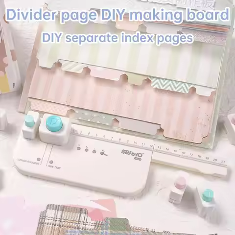 Separator Page Creation Board, Separate Index Page Creation, Alphabetical Index Rounded Corner Cutti