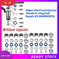[ap4l43.] 48pcs/8Set  Injector O-Ring Seal Repair Kit 06H998907A for  A3 A4 A5 A6 Q5  Golf  CC 1.8 2