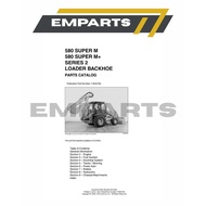 (PRINTED) CASE 580 Super M Loader Backhoe Parts Catalog Book Buku