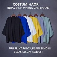 Custom Kimono Haori Kimono Outer Blazer bebas Request