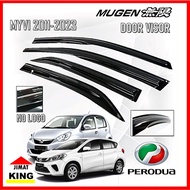 Perodua Myvi Door Visor Myvi 2011-2023 High Quality Air Press Window Door Visor Mugen Wind Deflector