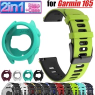 Protective Cover Case+Silicone Strap For Garmin Forerunner 165 Soft Sports Watch Band Wristband For 