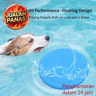 Mainan Frisbee Anjing Bulat TPR Tahan Gigit Mainan Latihan Anjing