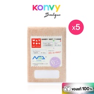 WAY TO GO Handy Soft Tissue [6pcs x 5 Pack] Portable Viscose Fiber Tough Lint-Free Tisu Tisu Gantung