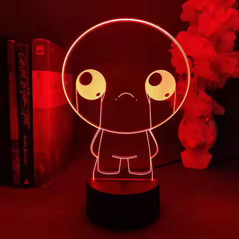 Hot Game The Binding of Isaac Rebirth 3D LED Night Light Indoor Bedroom Decoration Birthday Gift for