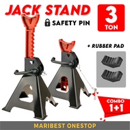 MARIBEST Car Jack Stand 3 Ton Jack Stand Kereta 3 Ton Lock Jack Stand Rubber Pad Automotive Tools & 