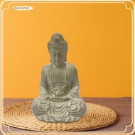 [gaqvfe8e] Buddha Statue Tabletop Decoration Handcrafted Decorative Prop Multifunctional