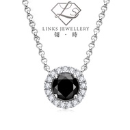 ［Real Moissanite］Can Pass Diamond Test 18K Gold High Level Black Moissanite Necklace Pendant MNG006 