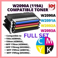 Full set Compatible Toner 119A  W2090A W2092A HP W2093A Laser 150a 150nw MFP178NW MFP179FNW MFP178NW