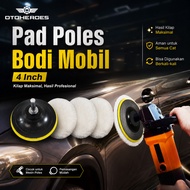 OTOHEROES Car Body Polishing Pad Wool Buffer Polishing 4 Inch 5 PCS - DB5