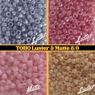 Toho Luster & Matte Round Beads 8/0 (3mm) - 10gram