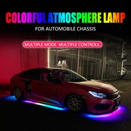 RGB Multicolor Flexible Flowing Car LED Light Underglow Underbody Waterproof Automobile Chassi Neon 