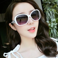 ☃◆✖Cermin mata fesyen bingkai bulat bintang wanita bulat cermin mata hitam terpolarisasi versi Korea cermin mata hitam m