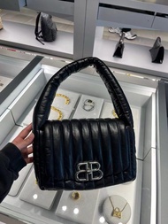 Balenciaga巴黎世家Monaco sling bag黑银包包