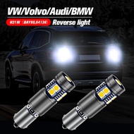 2pcs LED Backup Light Blub Reverse Lamp H21W BAY9S 64136 Canbus No Error For VW Beetle Touareg Volvo