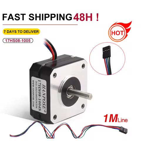 Nema17 Stepper Motor 20mm 1A 16N.cm 42 Short Step Motor 4-Lead 17HS08-1004S for CNC Extruder 3D Prin